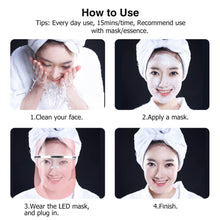 Load image into Gallery viewer, LED light therapy face mask